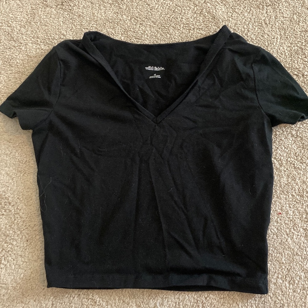 Black Crop Top